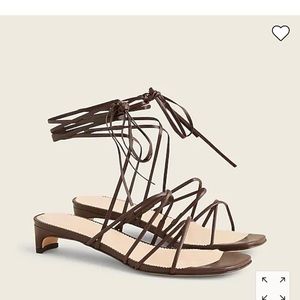 BRAND NEW Sardinia Ankle Wrap Heeled J Crew Sandals